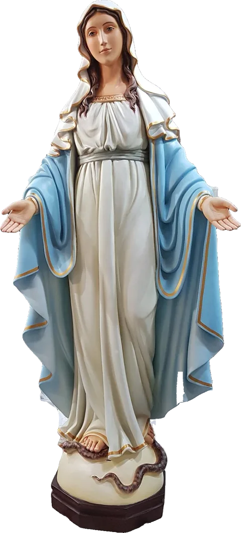 Our Lady of Grace — In white and sky blue