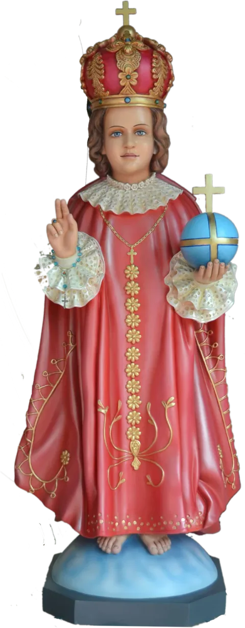 The Infant Jesus of Prague — In crimson and gold