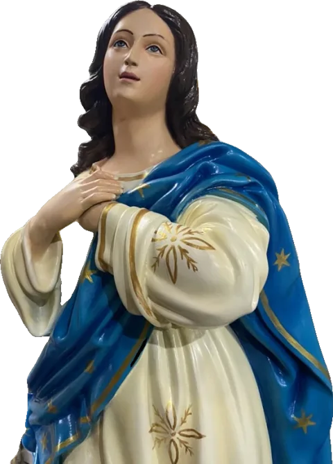 The Immaculate Conception — In deep blue with golden stars