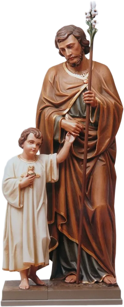 The Infant Jesus of Prague — With St Joseph, in colour