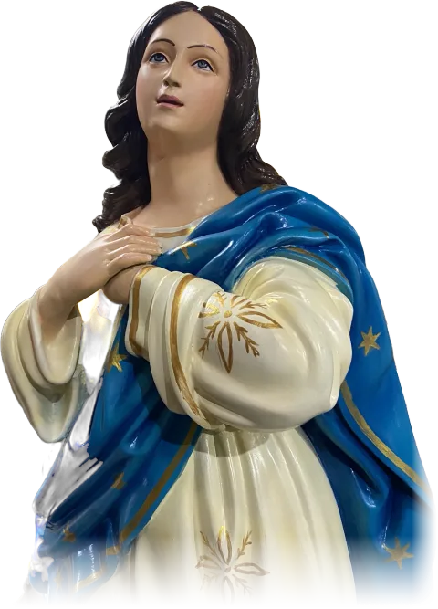 Assumption of Mary Statue — Close