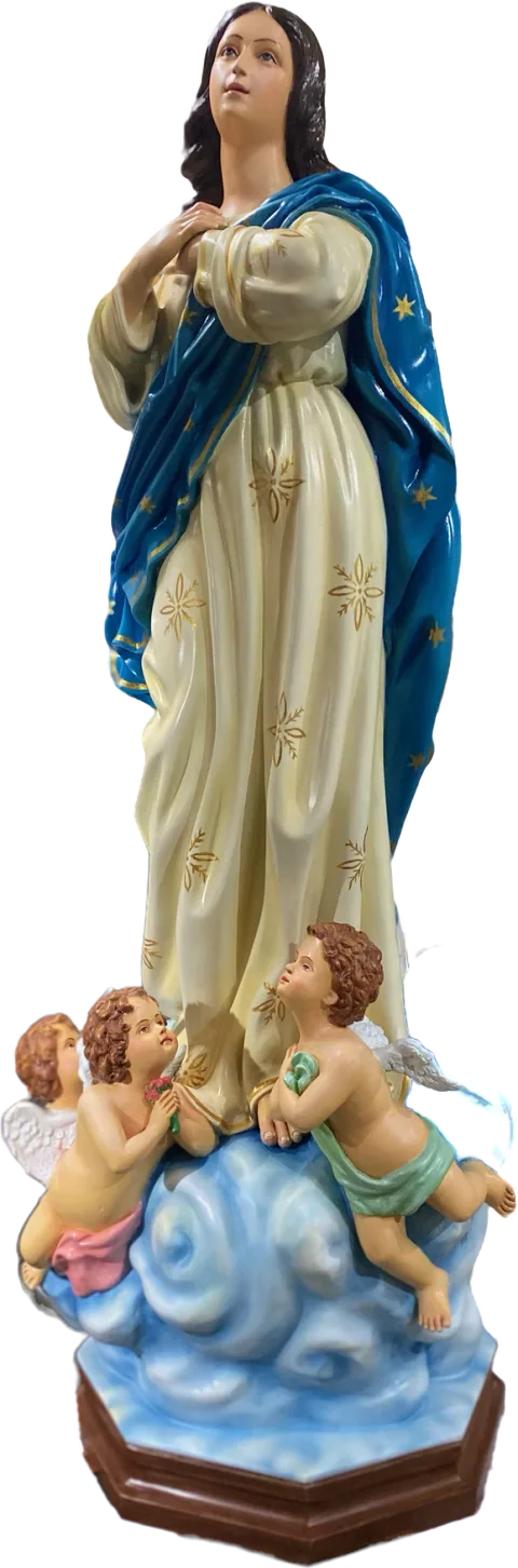 Assumption of Mary Statue — Turned