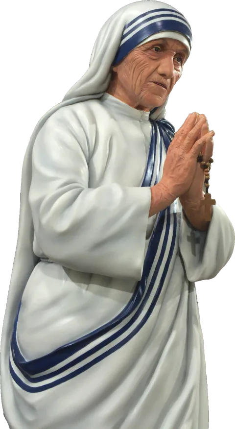 St Teresa of Calcutta — From the side, close up
