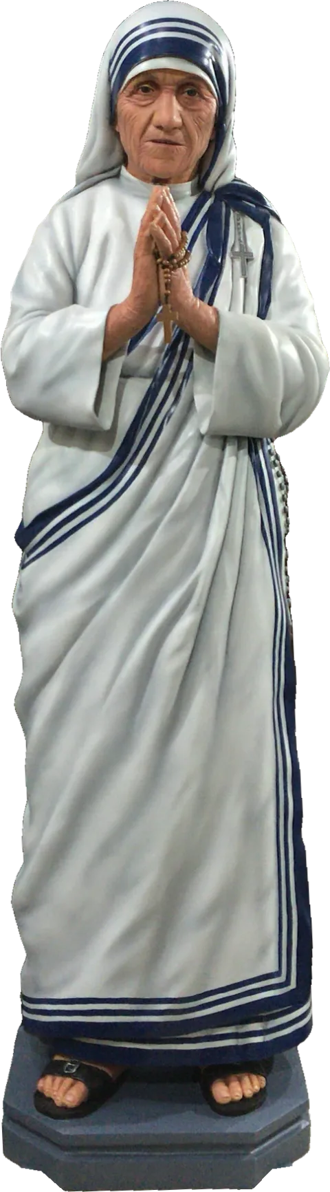 St Teresa of Calcutta — Standing, hands joined in prayer