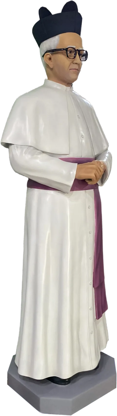 Msgr Antony Patrao Statue — Side
