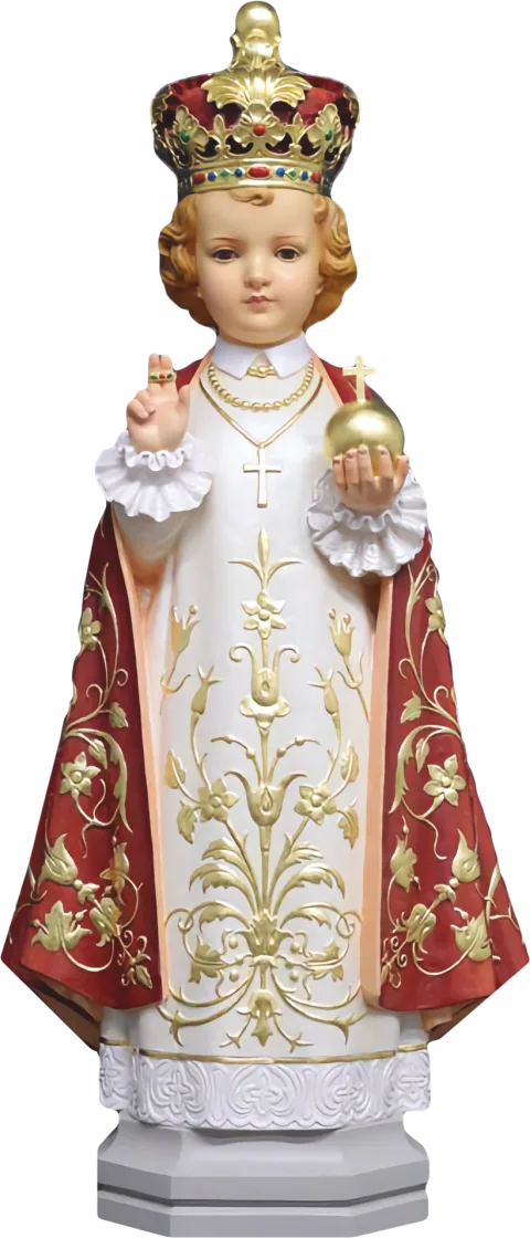 The Infant Jesus of Prague — In white and red